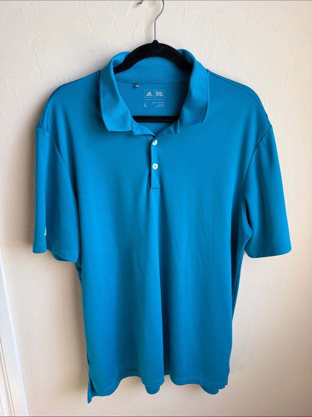 adidas Men’s Teal Athletic Polo Shirt